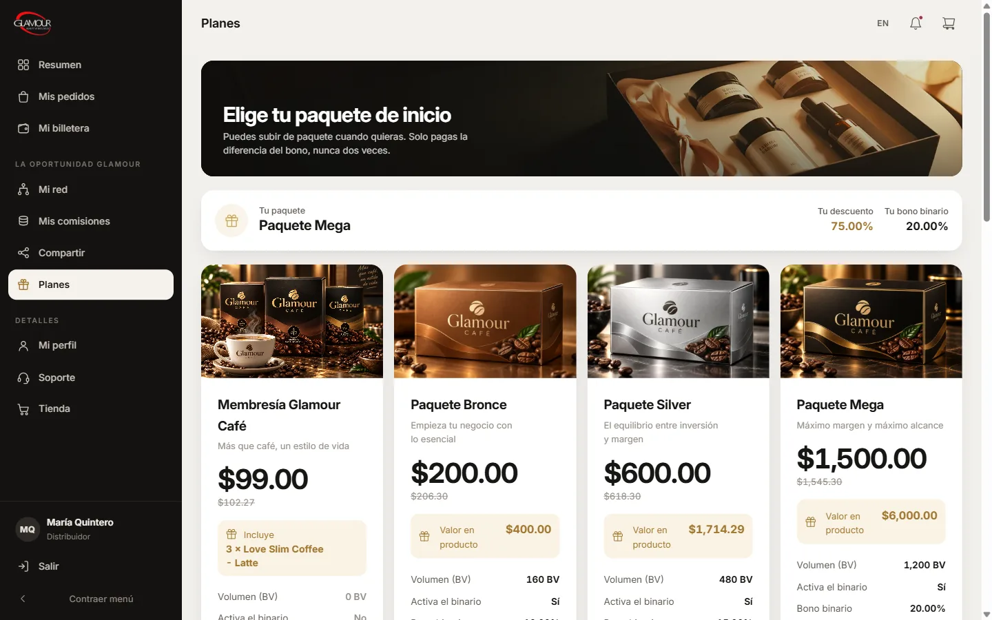 Activa tu paquete
